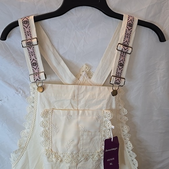 Overall Boho Cream Maxi Dress - Picture 3 of 16